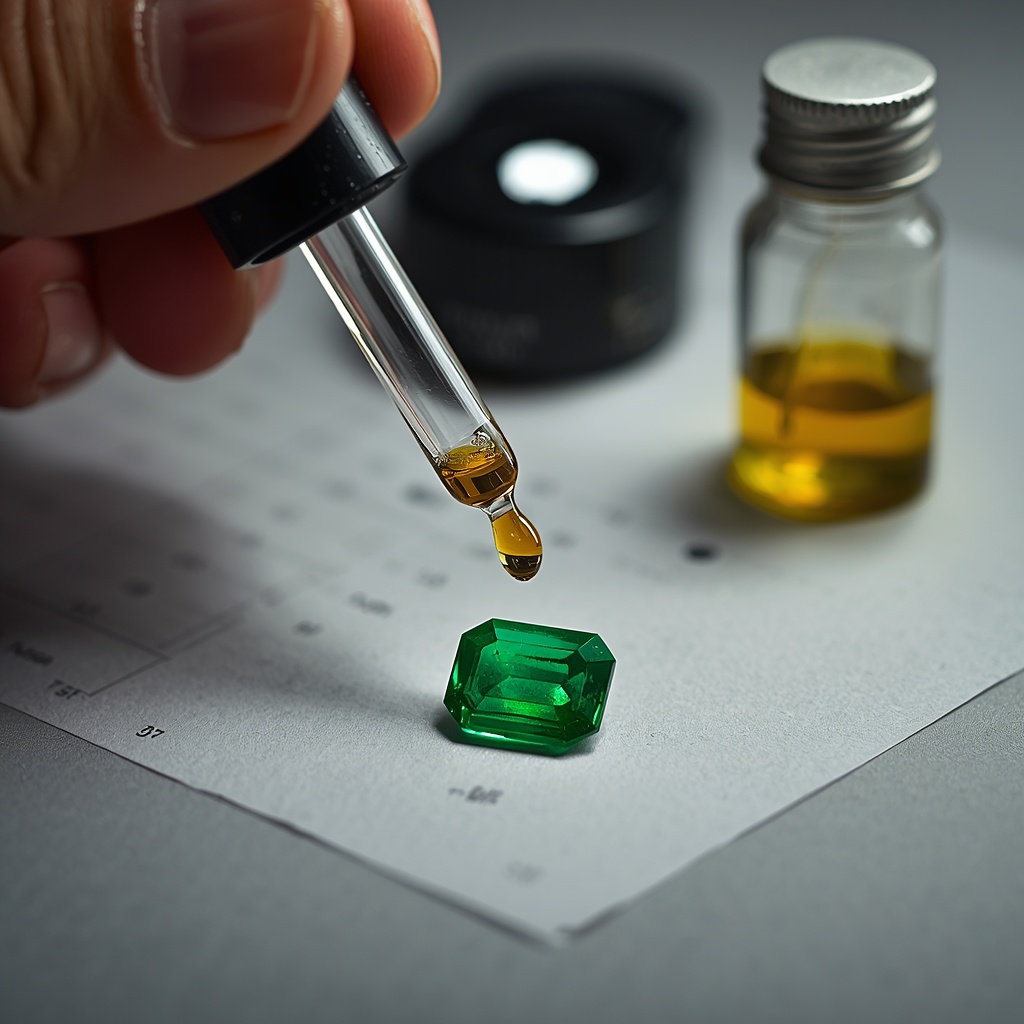 Cedarwood oil re-oiling treatment for an emerald